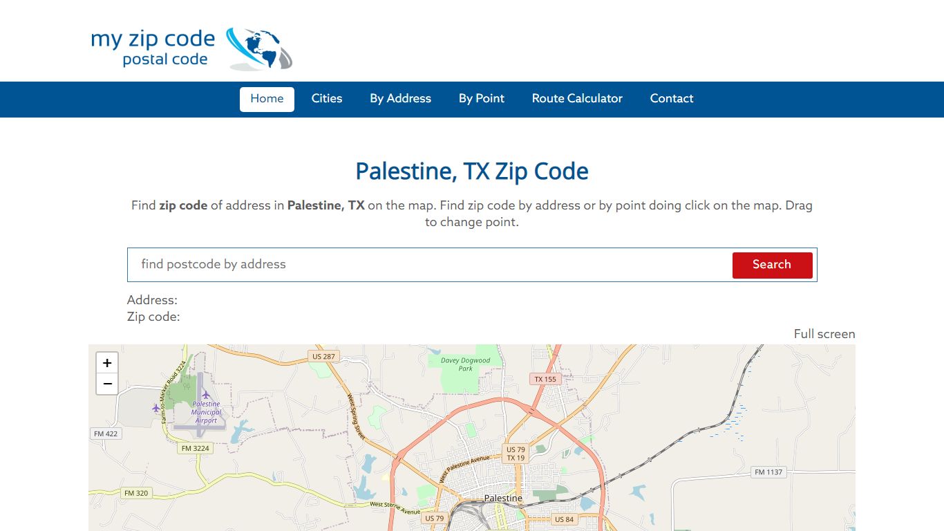 Postal Code of Palestine, TX | myzip-code.com